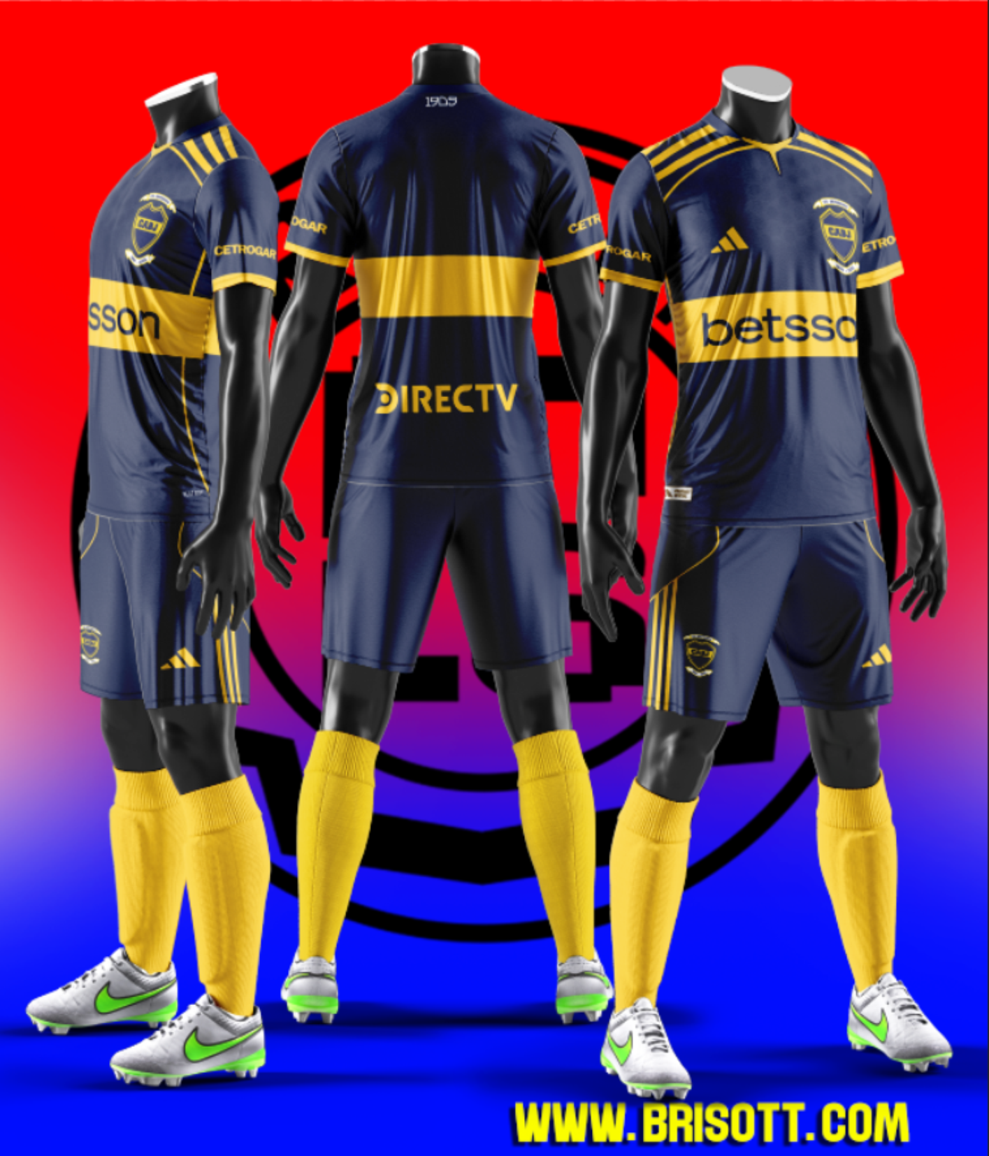 Mockup BOCA JUNIORS 26 MCP
